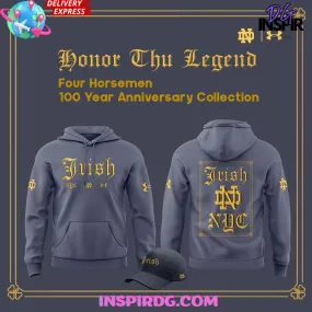 -Notre Dame Fighting Irish Four Horsemen 100-Year Anniversary Gray Hoodie