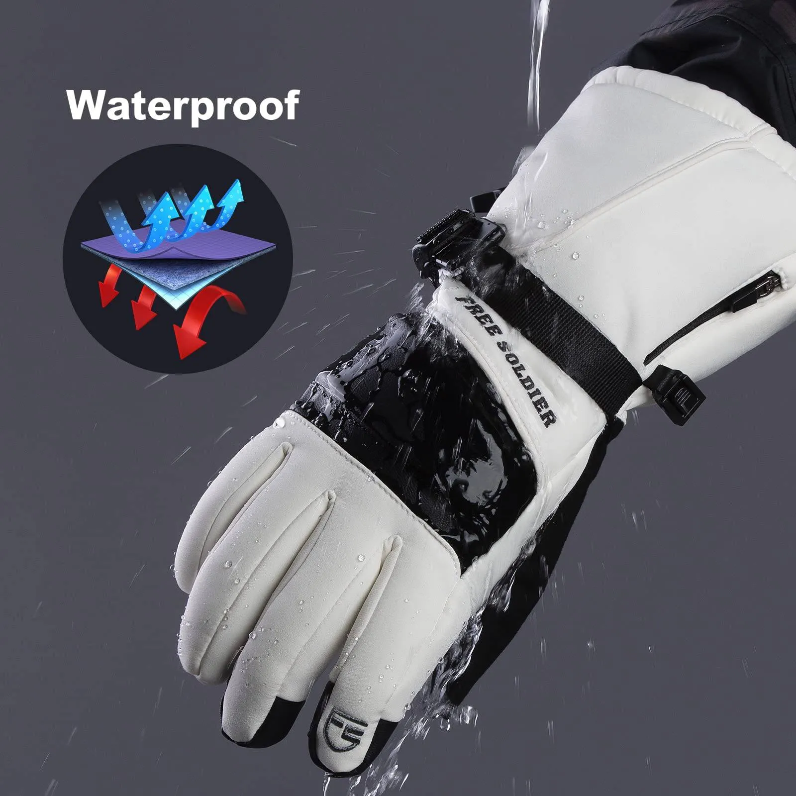 3M Thinsulate Insulated Ski Touchscreen Gloves