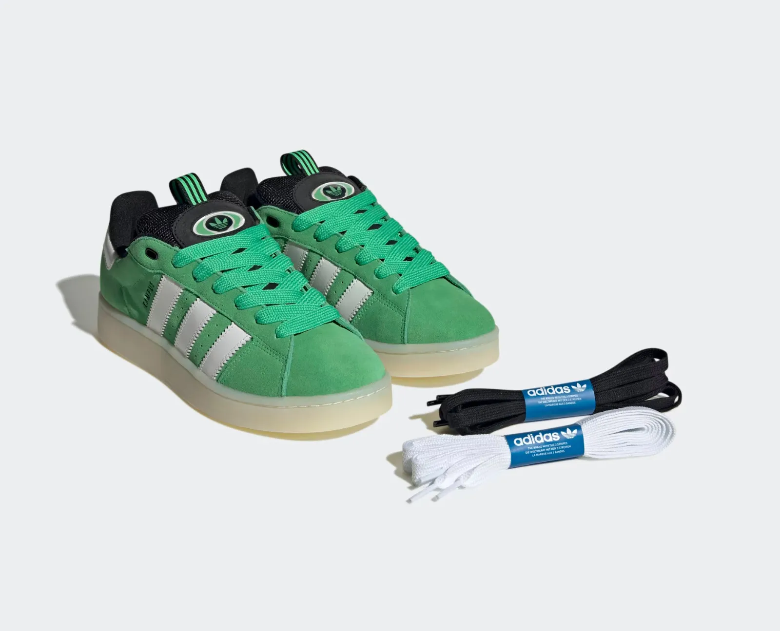 Adidas Campus 00s Semi Screaming Green Cloud White Core Black HQ8713