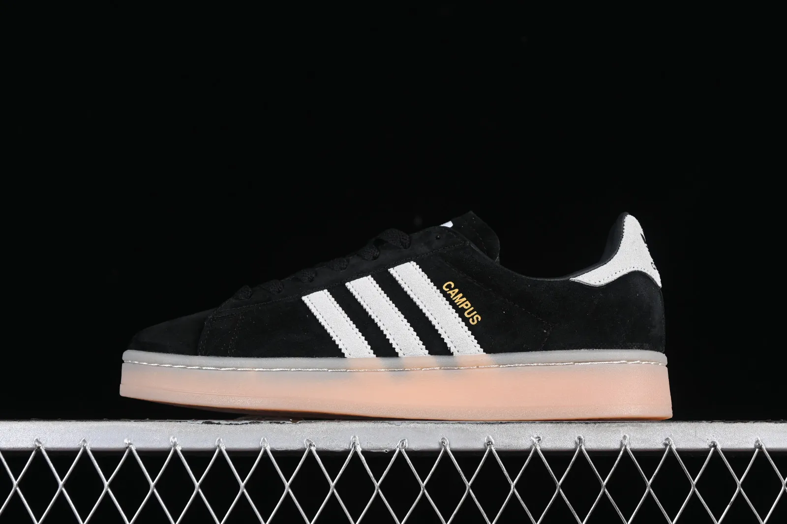 Adidas Campus Core Black Cloud White Metallic Gold B37150