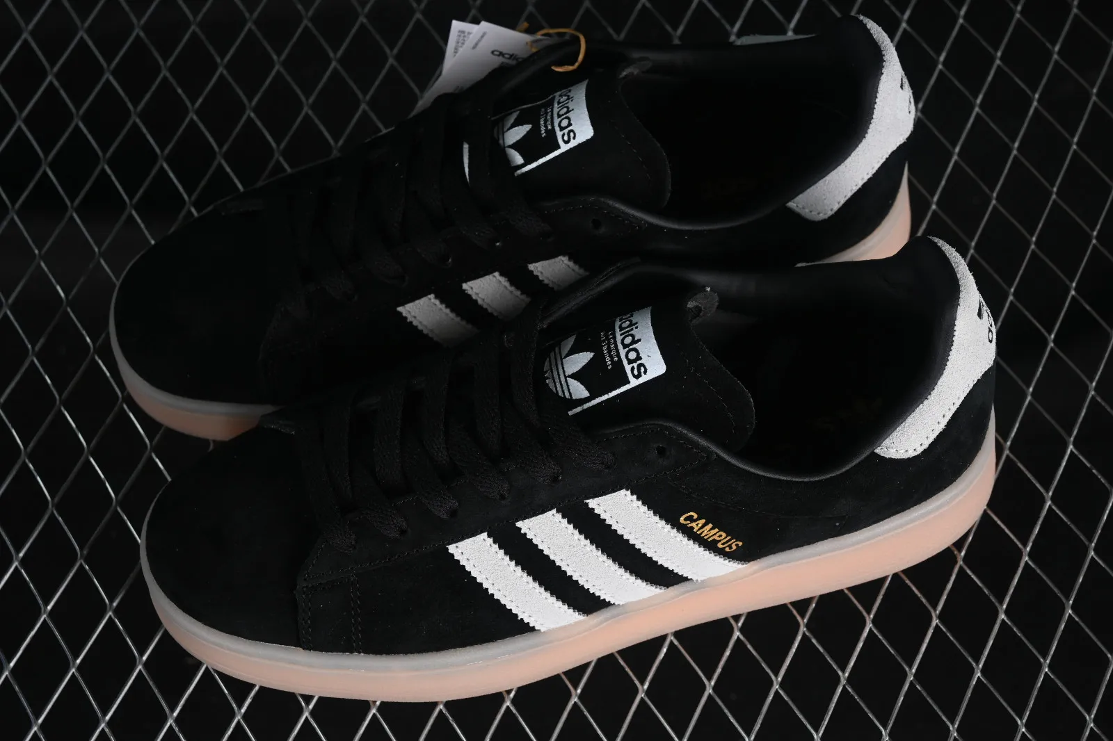 Adidas Campus Core Black Cloud White Metallic Gold B37150