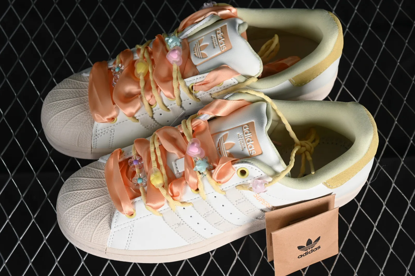 Adidas Originals Superstar Off White Orange Yellow IF1805