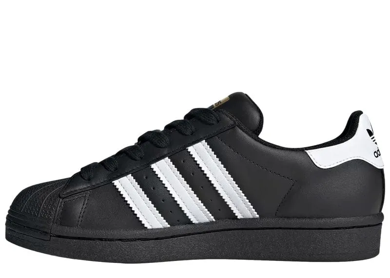 adidas Superstar Core Black Cloud White Gold (GS)