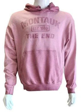 Adult Unisex Two-Tone Montauk The End Est. 1660 Hooded Pullover