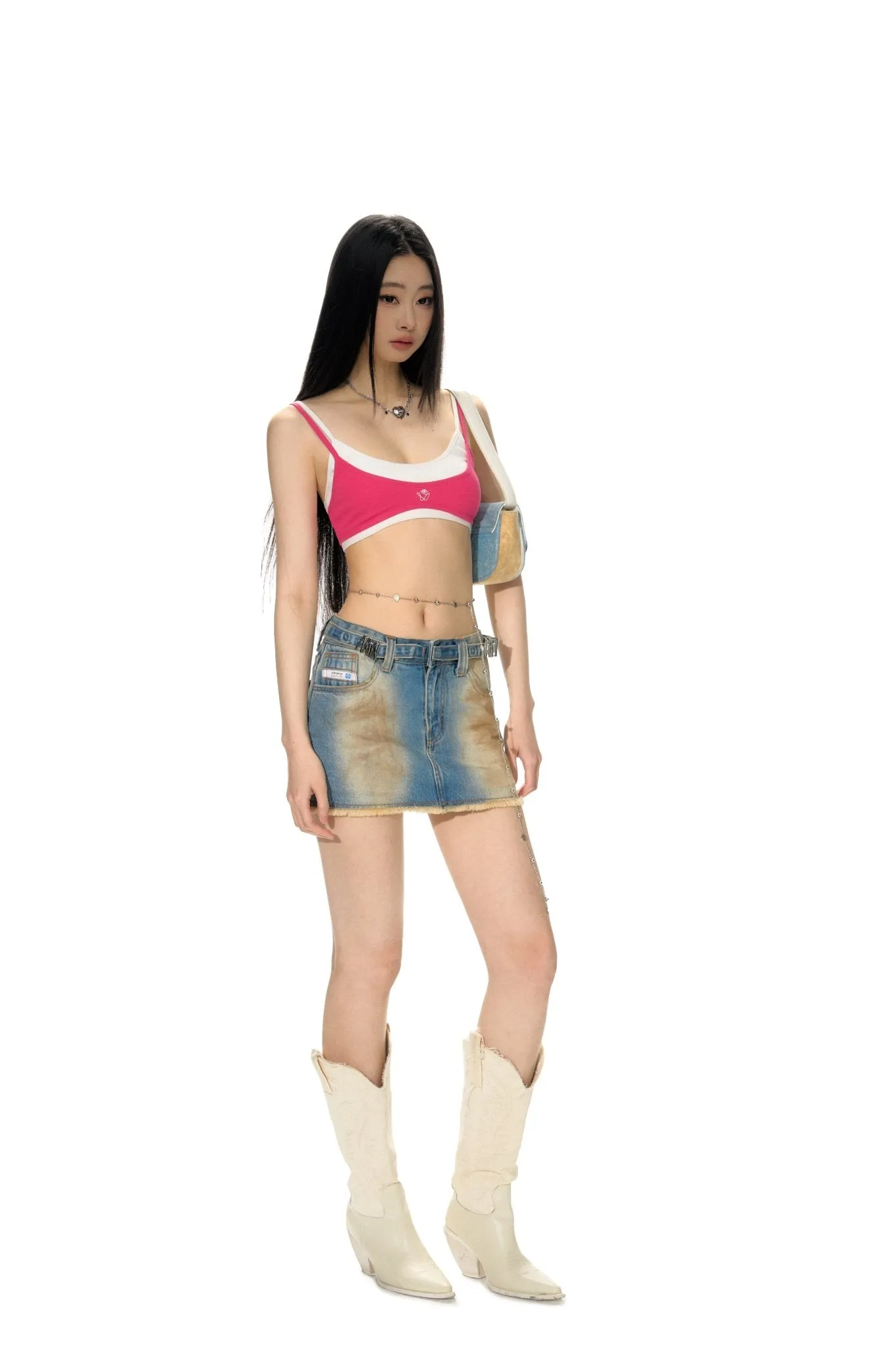 Annotation Tank Top Pink-