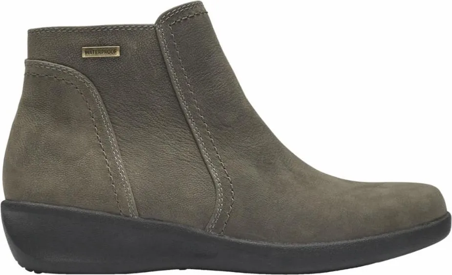 Aravon Fairlee Ankle Boot Grey - Wide