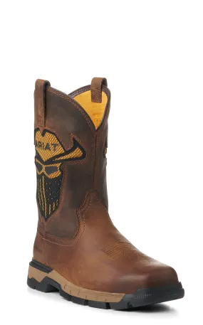 Ariat Men's Rebar Flex Cognac with Incognito Skull VentTEK Work Boot