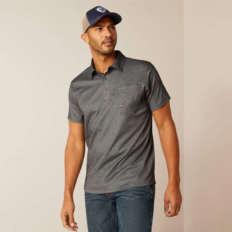 Ariat Rebar Foreman Polo Charcoal