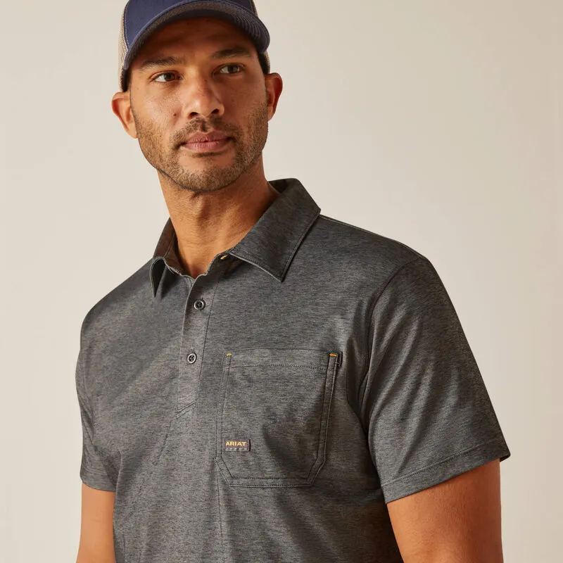 Ariat Rebar Foreman Polo Charcoal