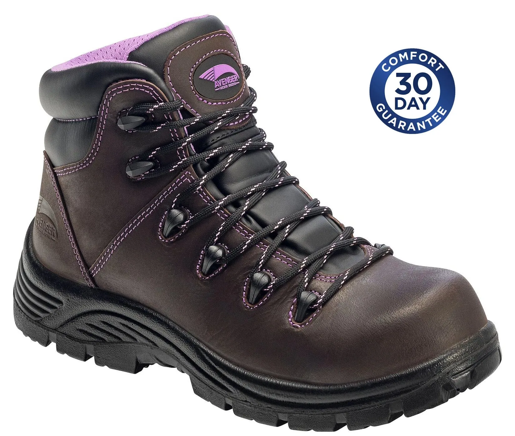 Avenger A7123 - 6 Women's Waterproof & Puncture Resistant Composite Toe Boot