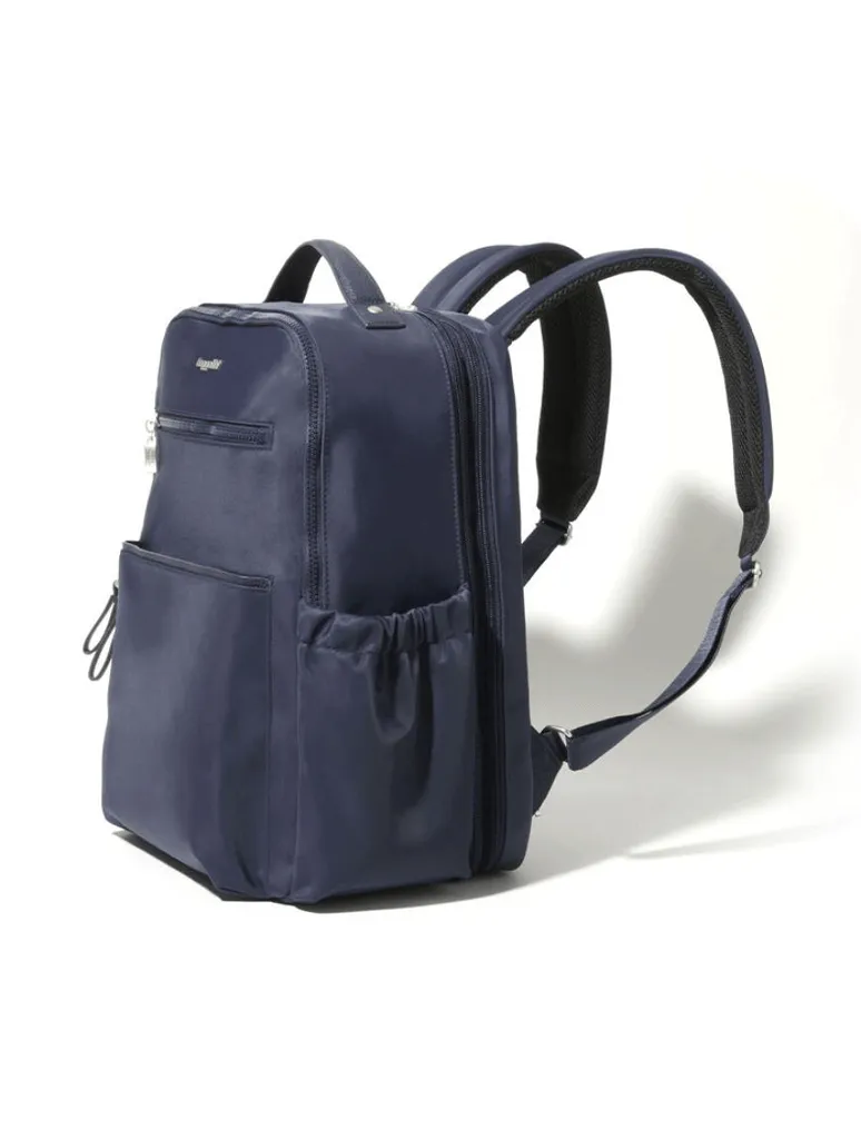 Baggallini Tribeca Expandable Laptop Backpack in French Navy