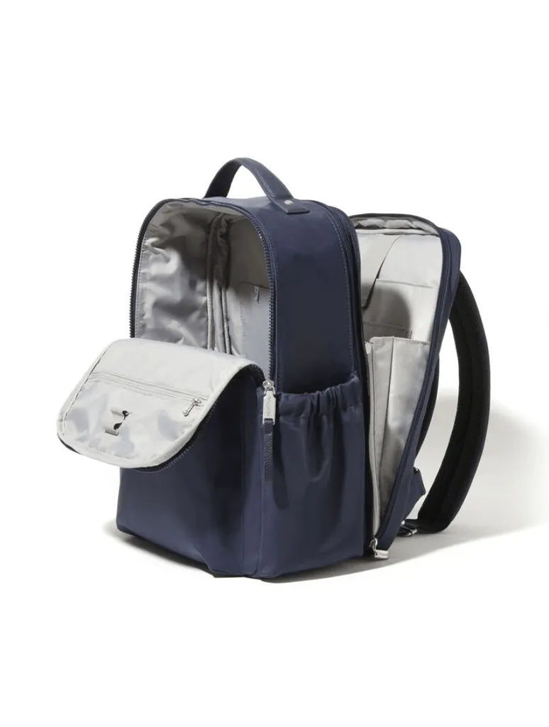 Baggallini Tribeca Expandable Laptop Backpack in French Navy