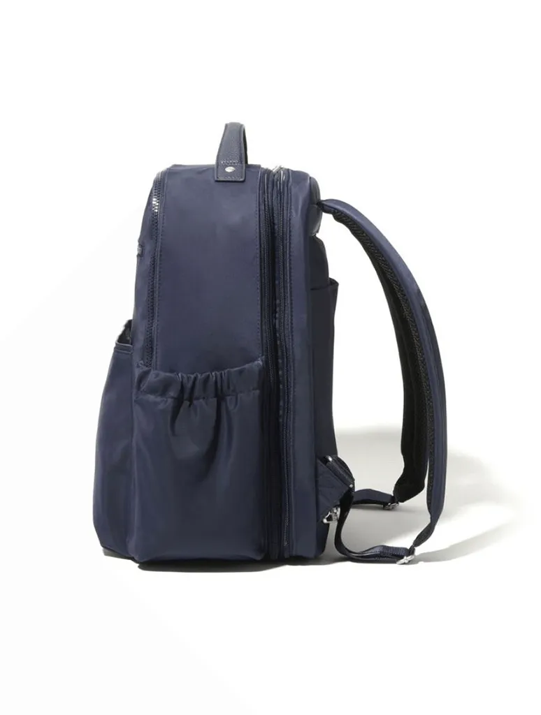 Baggallini Tribeca Expandable Laptop Backpack in French Navy