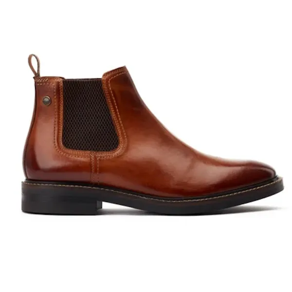 Base London Portland Washed Chelsea Boot - Tan