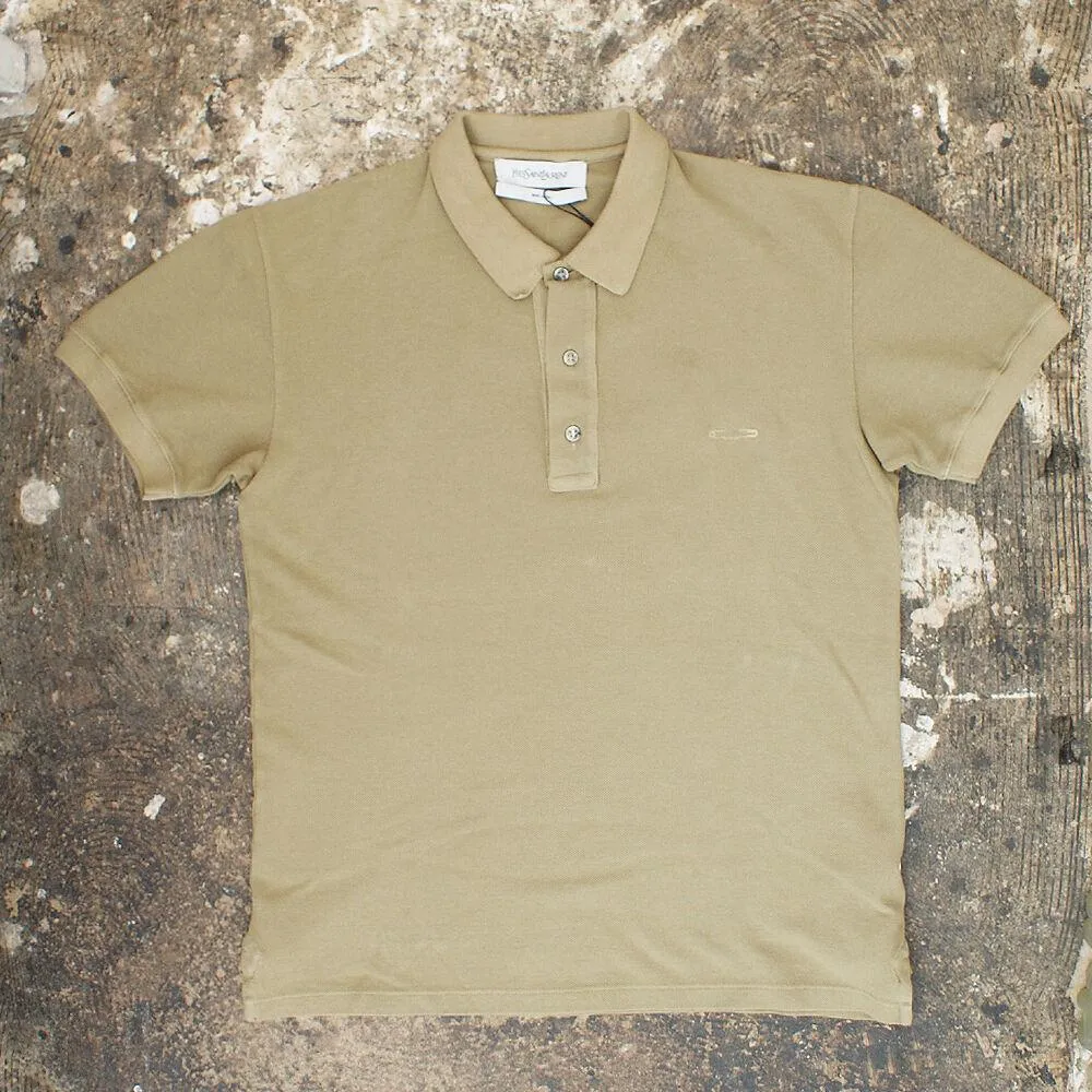 Beige Pique Polo T-Shirt