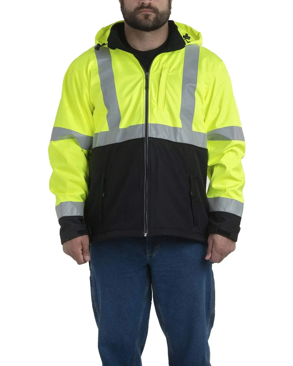 Berne - Men's Hi-Vis Type R Class 3 Softshell Jacket