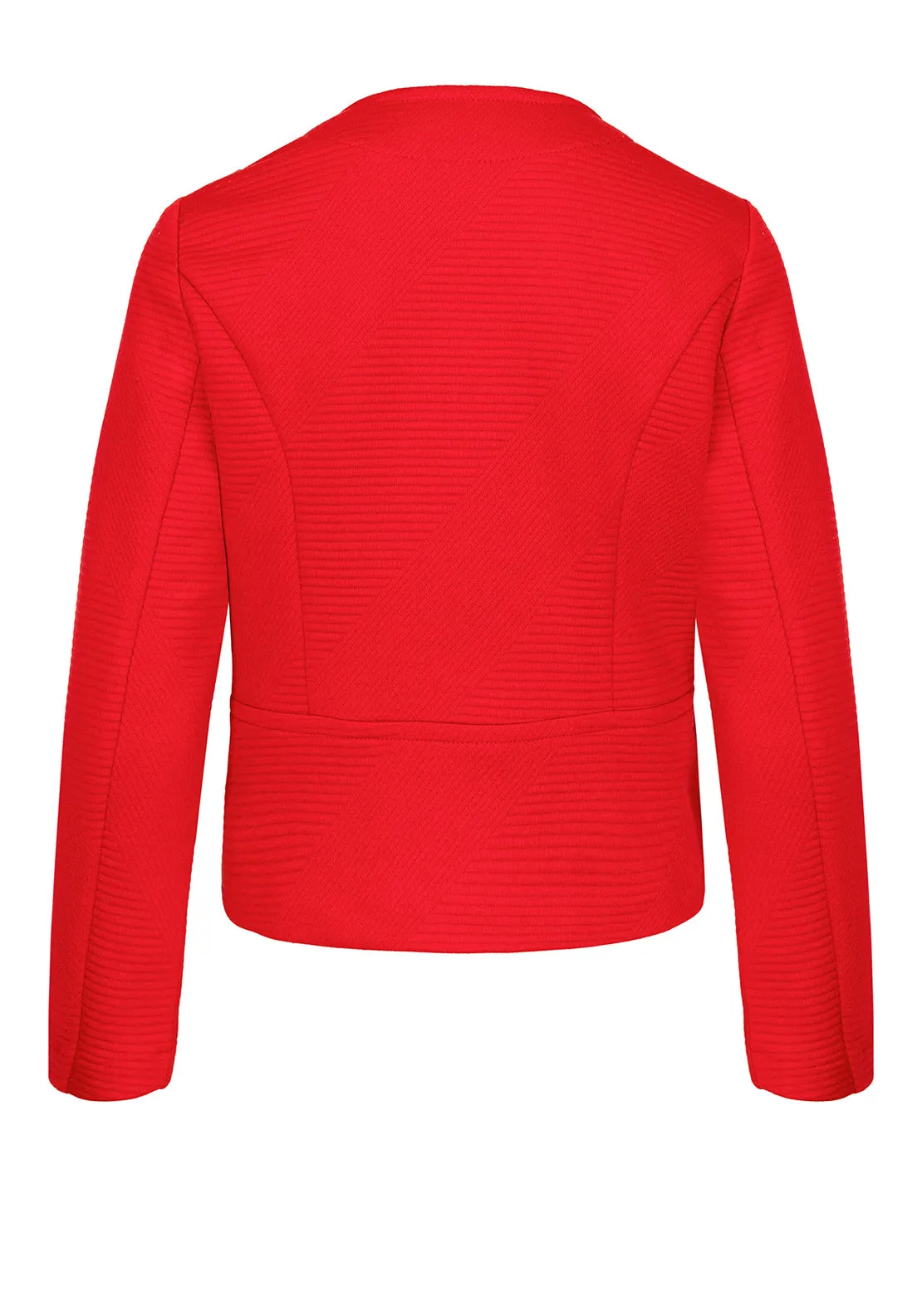 Bianca Talia Ribbed Jacket, Red