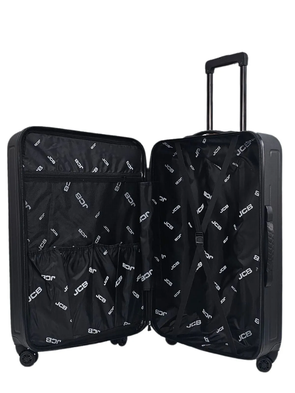 Black Hard Shell Suitcase Set Luggage Travel Bag