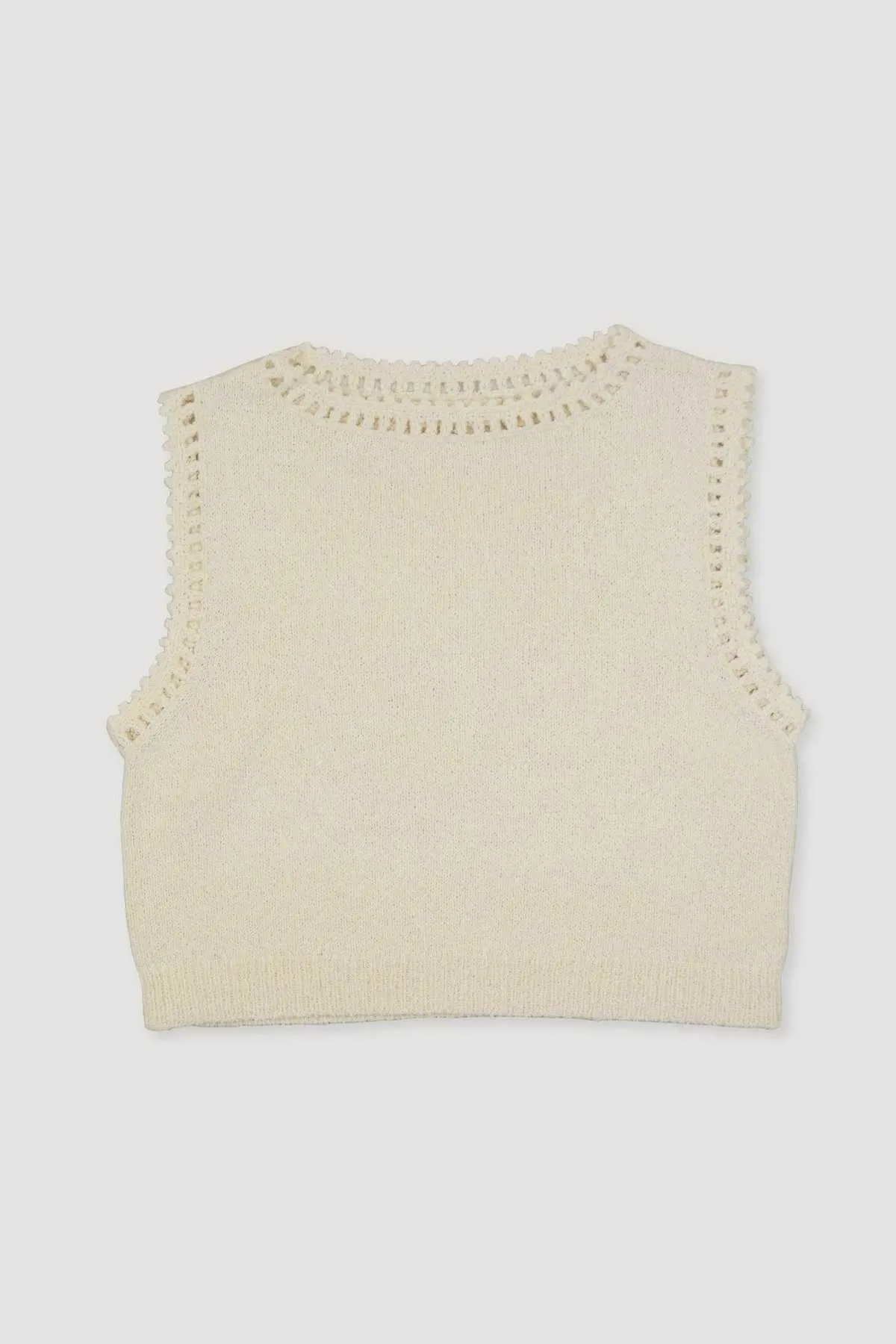 Boucle Tank - Cream