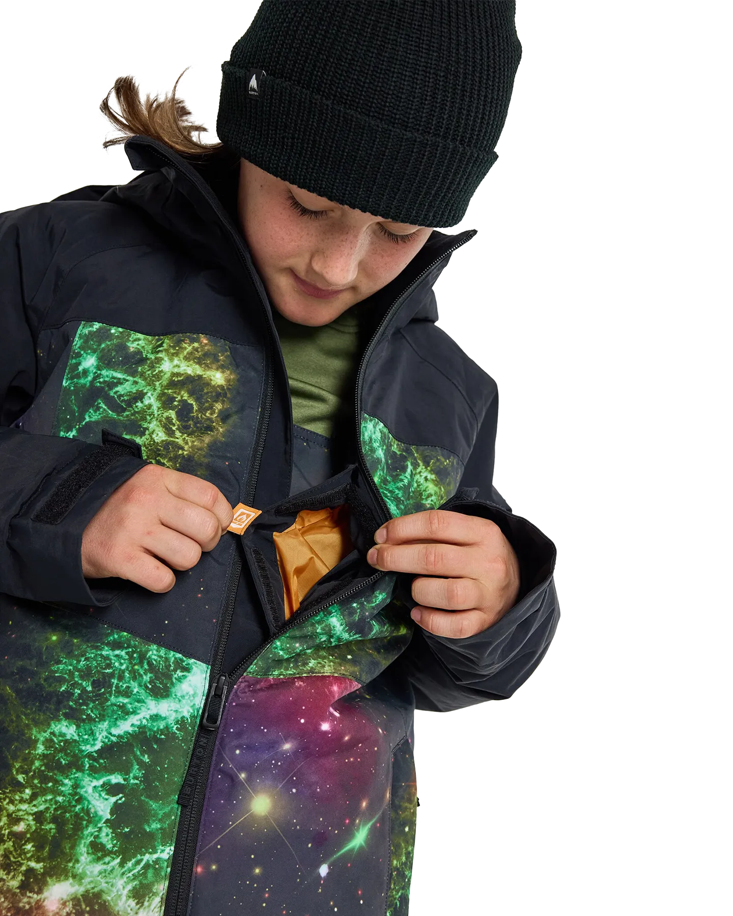 Burton Kids' Lodgepole 2L Snow Jacket - True Black/Painted Planets