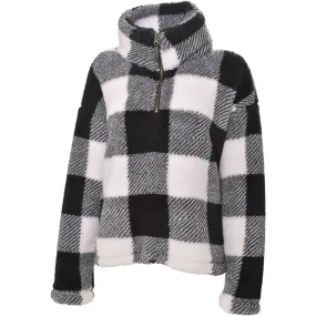 Canyon Creek Women's Buffalo Plaid 1/4 Zip Softshell Jacket