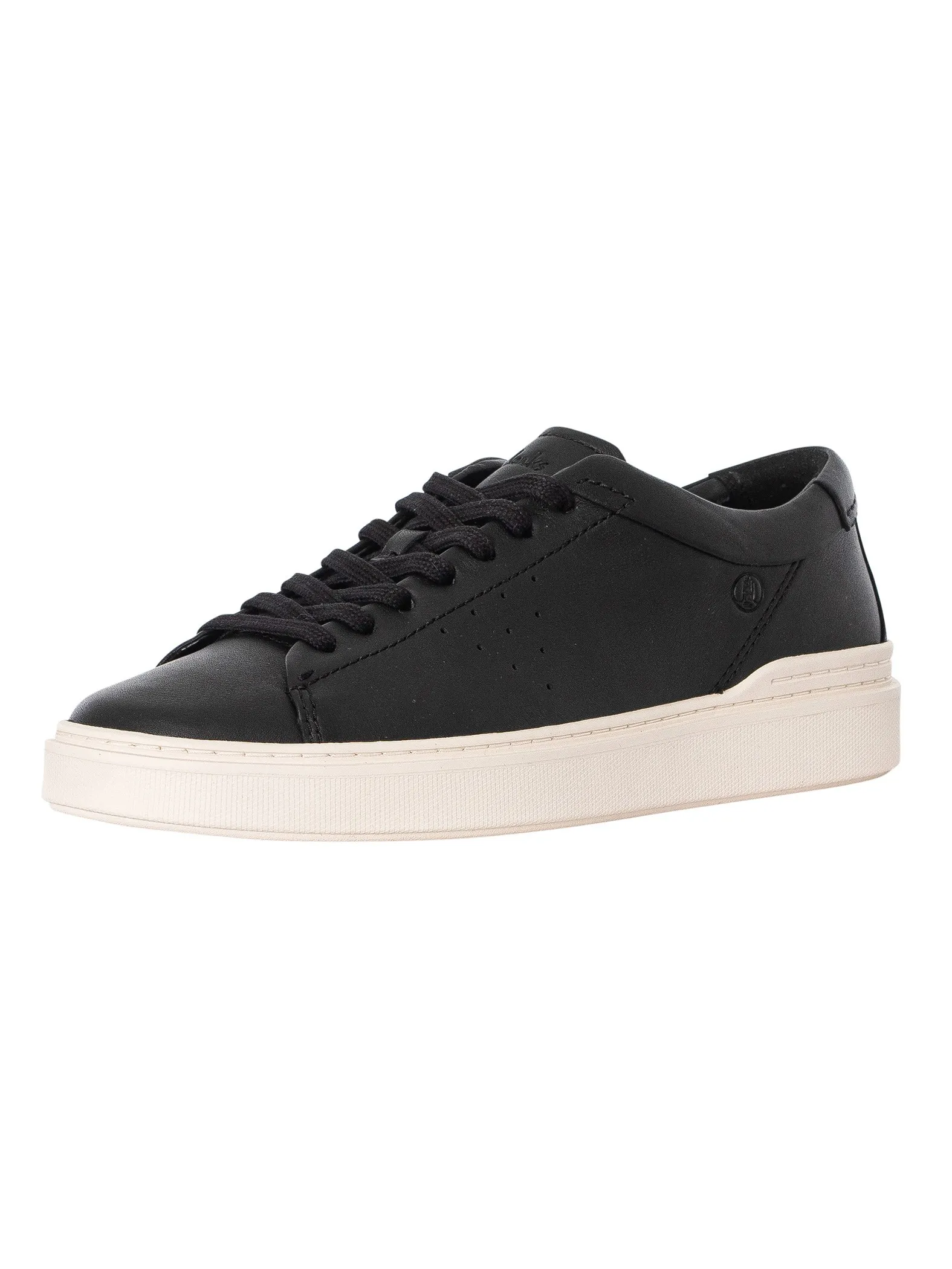 Clarks Craft Swift Leather Trainers - Black