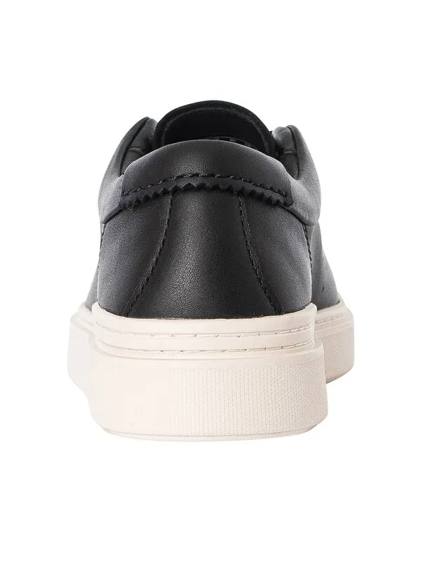 Clarks Craft Swift Leather Trainers - Black