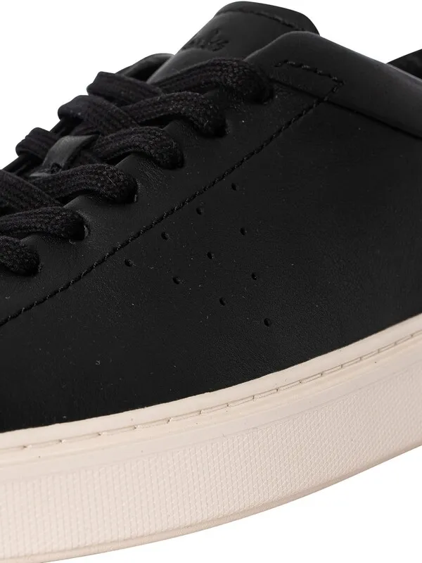 Clarks Craft Swift Leather Trainers - Black