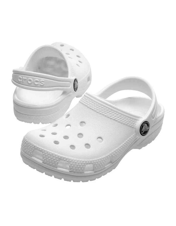 Classic Clog Youth Beach Sandals in White