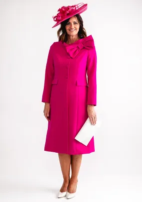 Claudia C Stravin Sky Dress and Jacket, Fuchsia