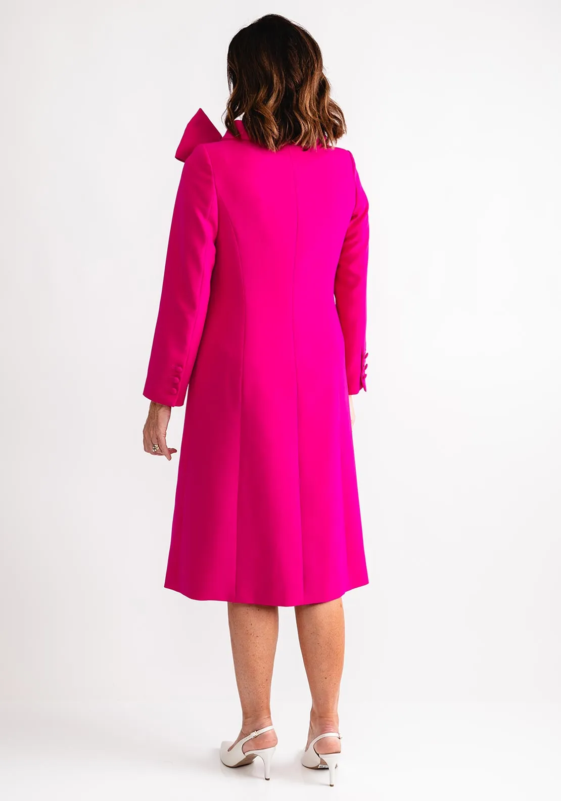 Claudia C Stravin Sky Dress and Jacket, Fuchsia