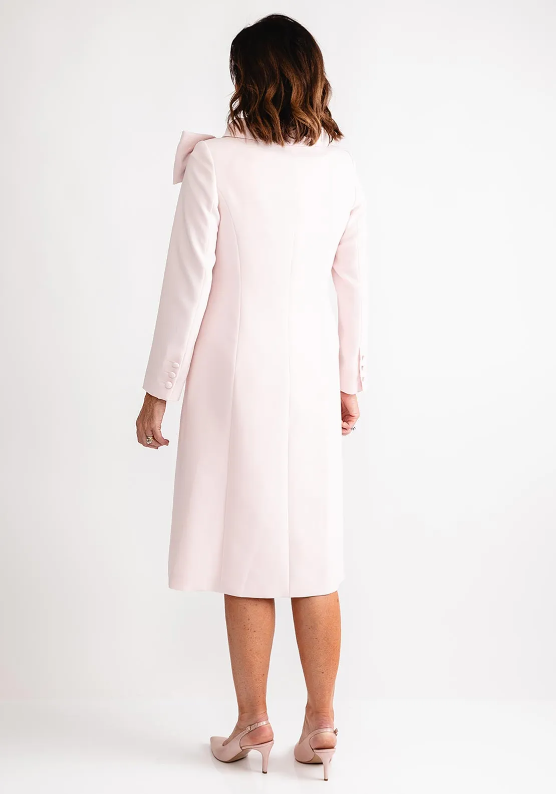 Claudia C Stravin Sky Dress and Jacket, Pink