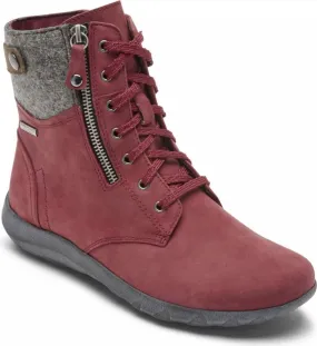 Cobb Hill Amalie Lace Boot Waterproof Red - Wide