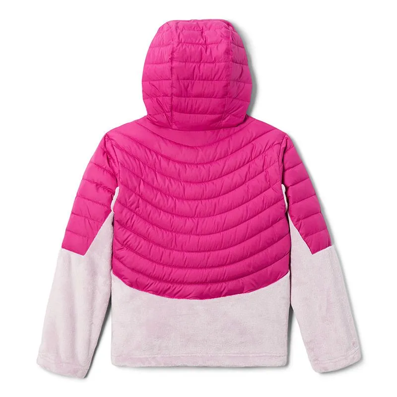 Columbia Kids' Powder Lite™ Novelty Hooded Jacket Wild Fuchsia / Aura