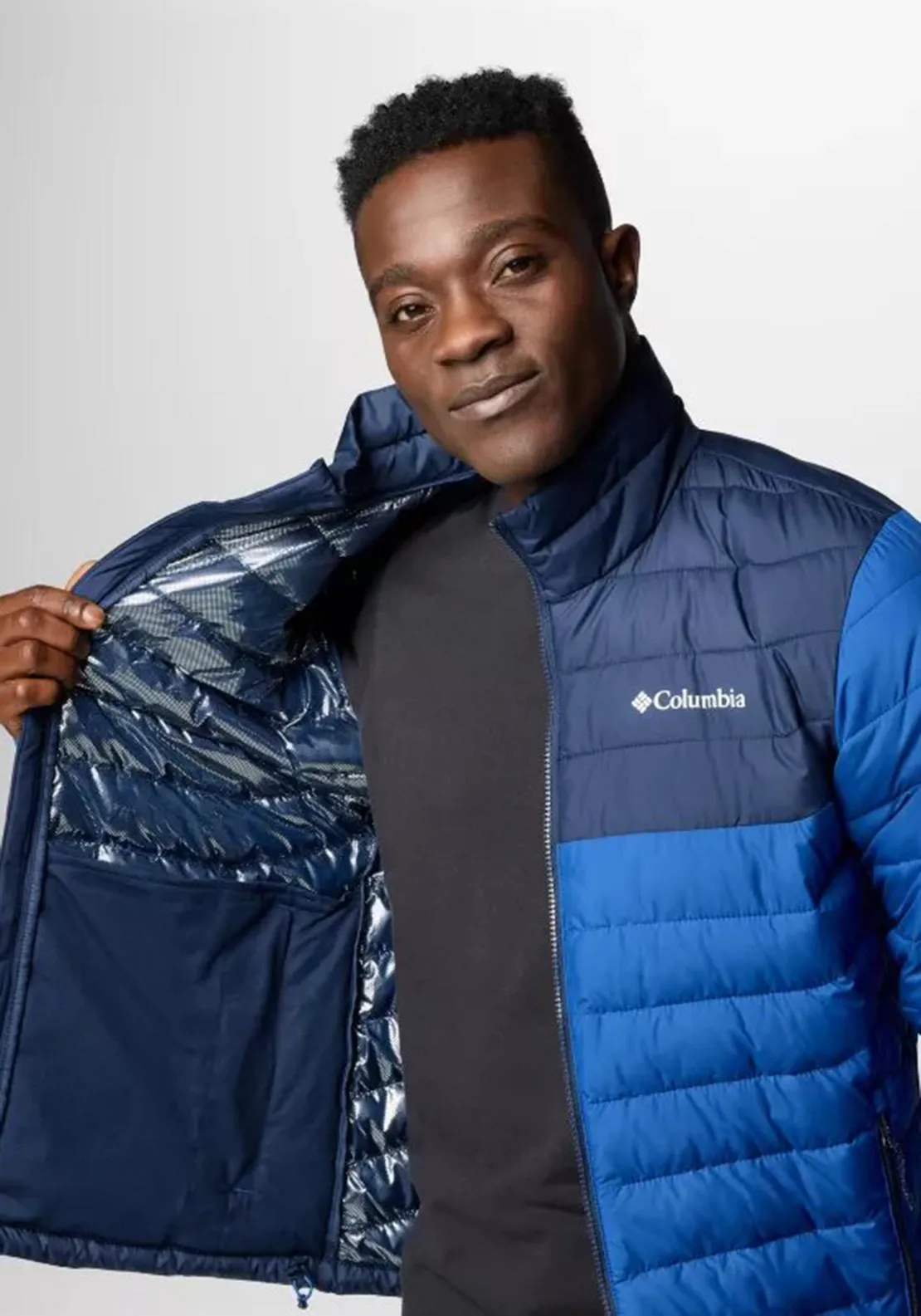 Columbia Powder Lite II Jacket, Blue & Navy