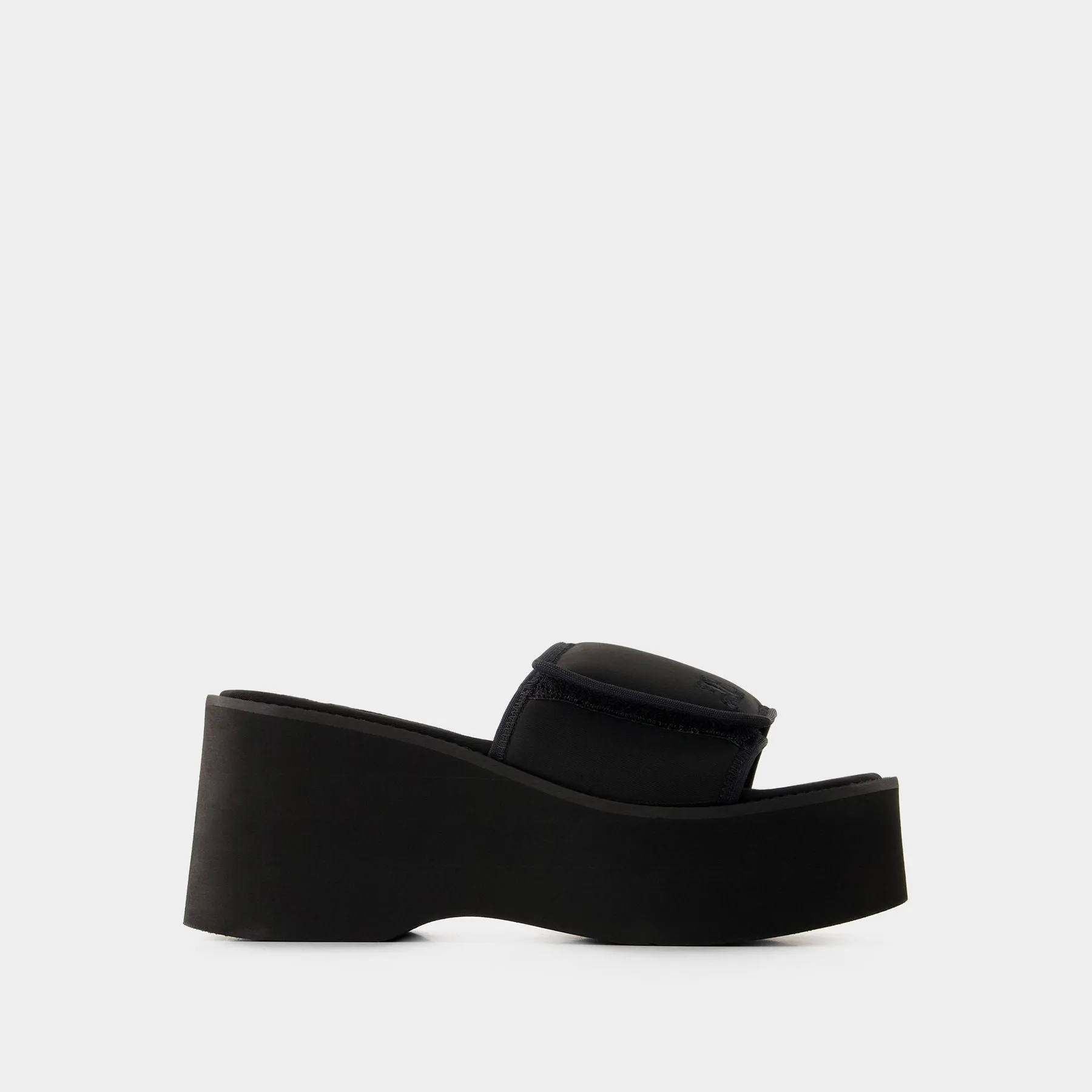 Courreges  Scuba Wave Sandals - Courreges - Polyester - Black