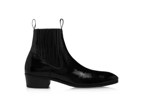 CRACKLED PATENT BAILEY CHELSEA BOOT