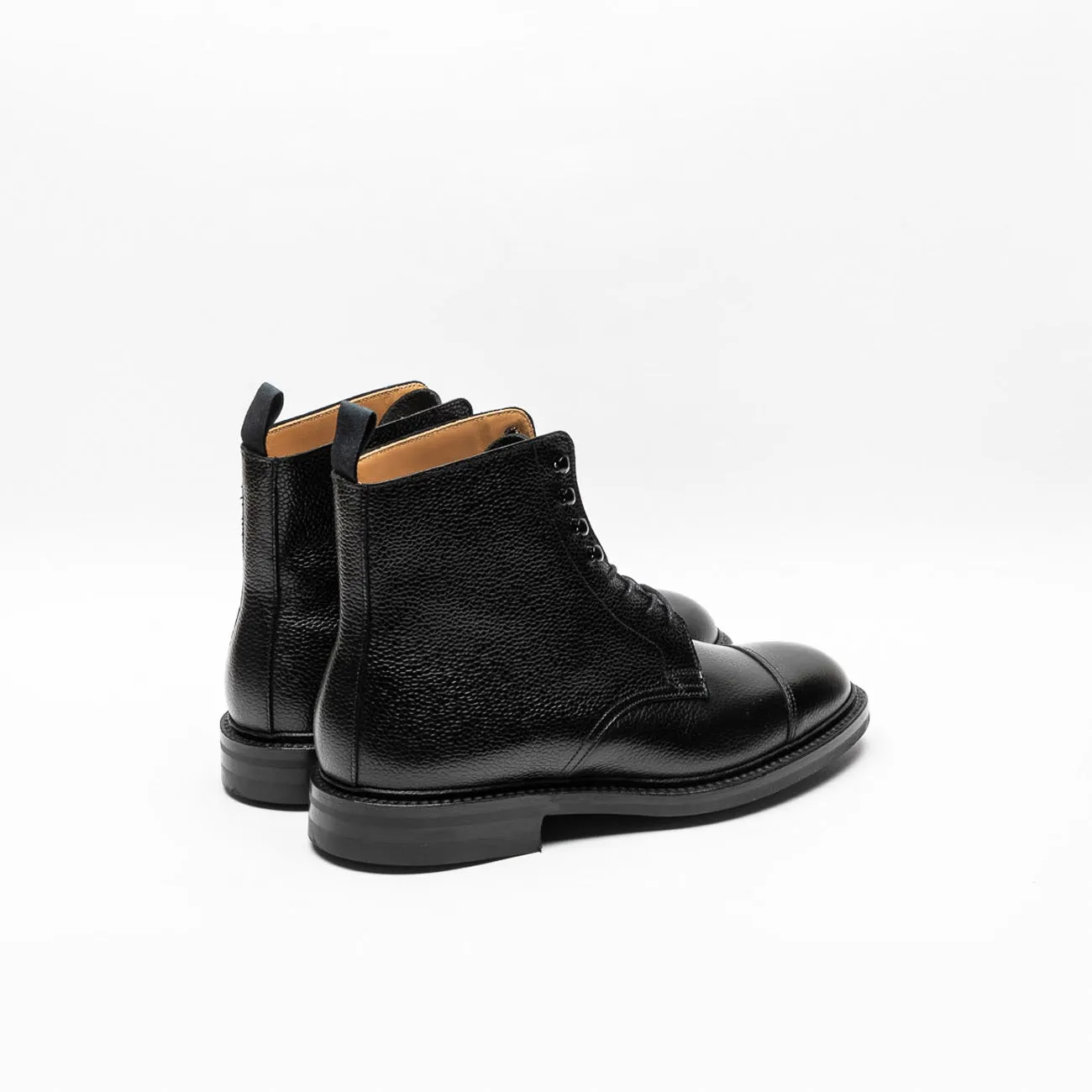 Crockett & Jones Crockett & Jones Coniston 3 derby ankle boot in black textured leather