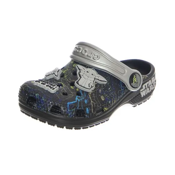 CROCS Toddlers Classic Grogu Clog Black Sandals