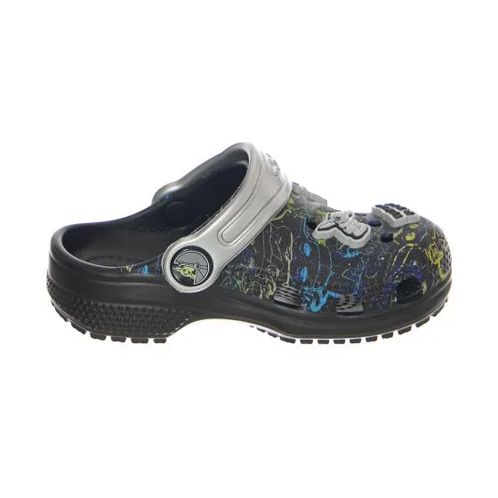 CROCS Toddlers Classic Grogu Clog Black Sandals