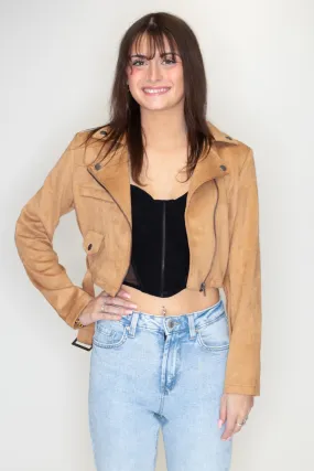 Cropped Moto Jacket