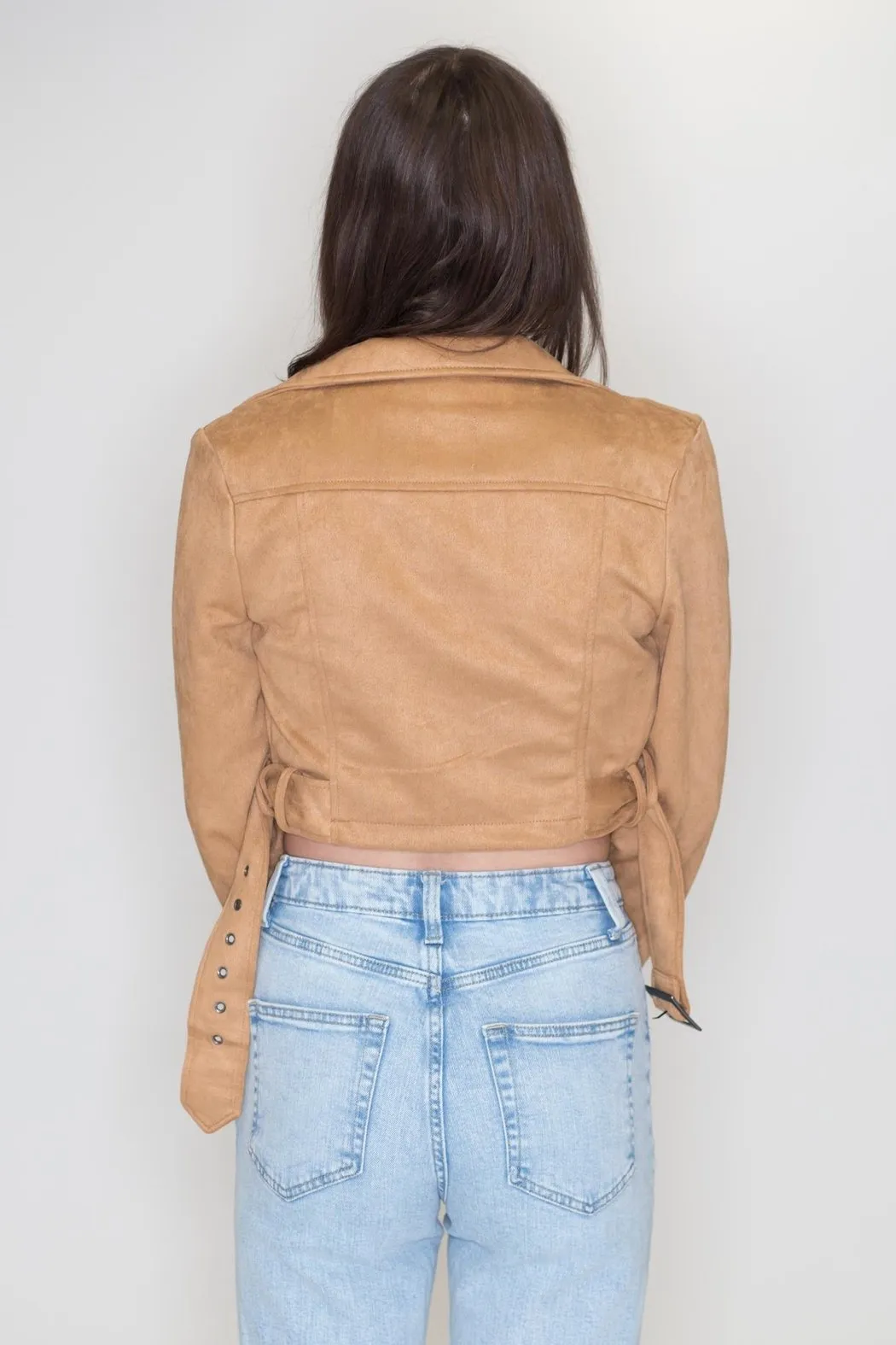 Cropped Moto Jacket