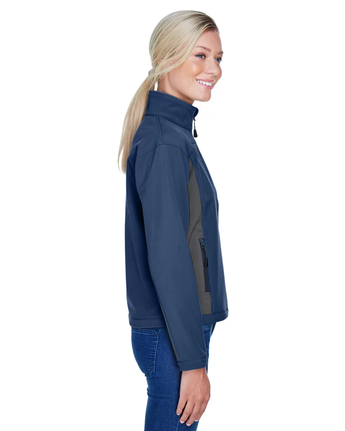 D997W Devon & Jones Ladies' Soft Shell Colorblock Jacket SKU: D997W