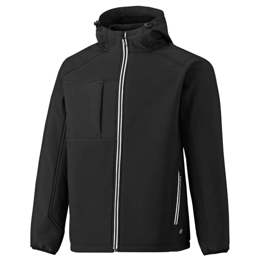 Dickies JW7023 Two Tone Hooded Water Resistant Softshell Jacket Various Colours