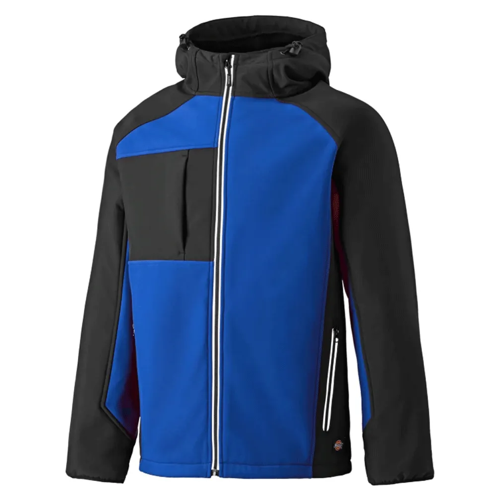 Dickies JW7023 Two Tone Hooded Water Resistant Softshell Jacket Various Colours