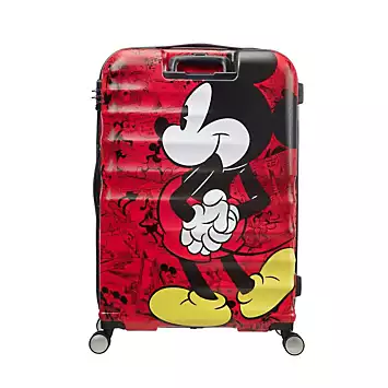 Disney Spinner Mickey Comic Large Suitcase - White | Kaleidoscope