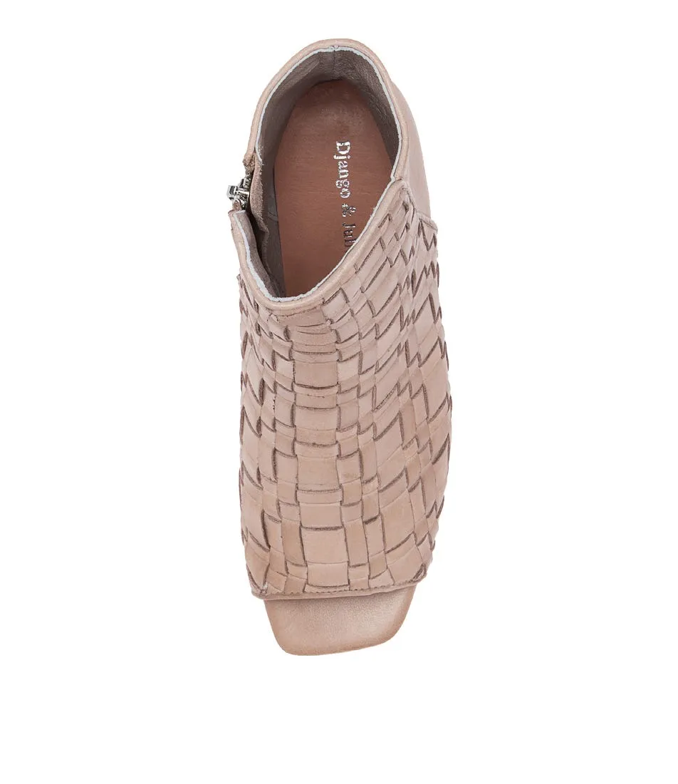 DJANGO & JULIETTE Peries Warm Taupe Leather Sandals