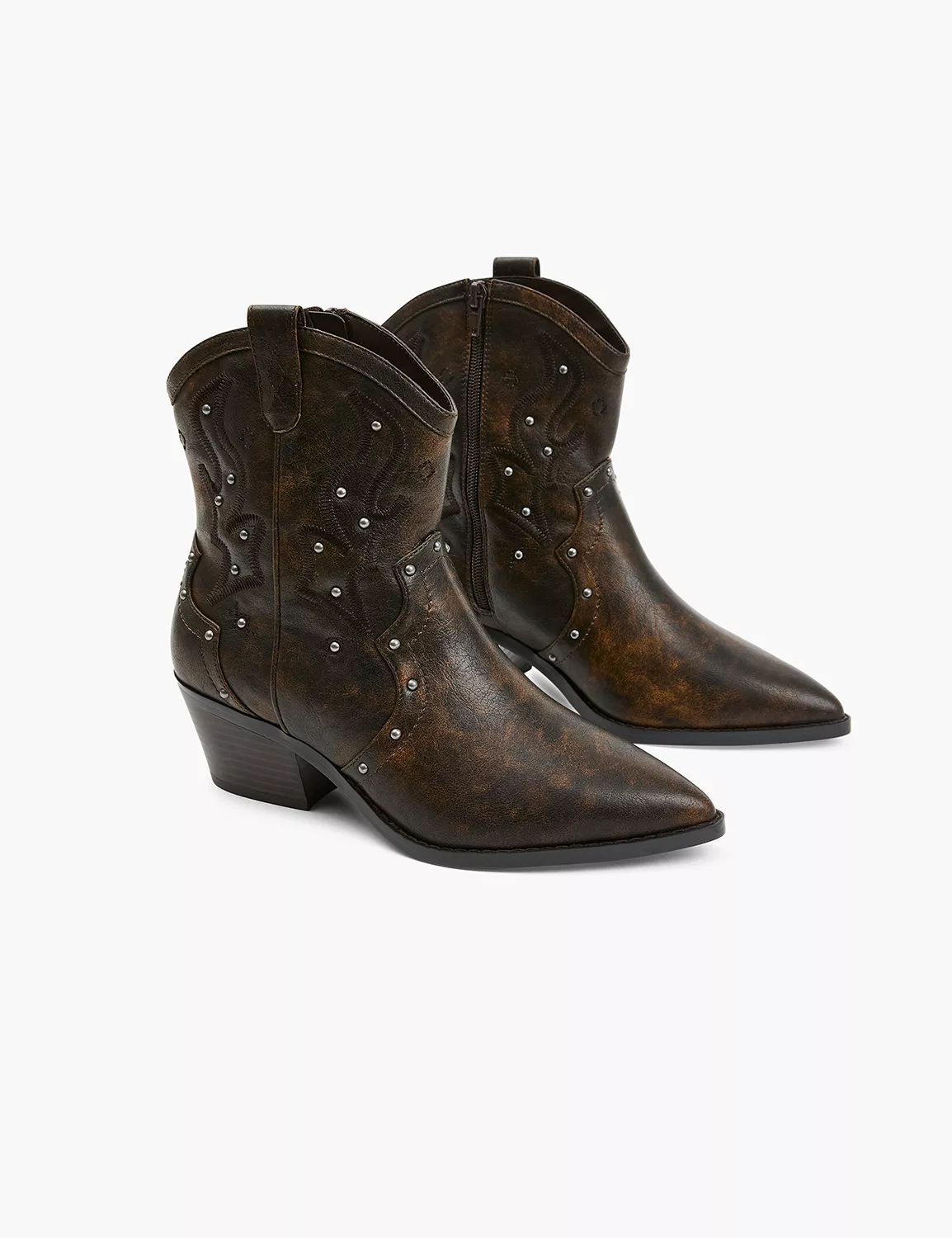 Dream Cloud Embellished Western Ankle Boot