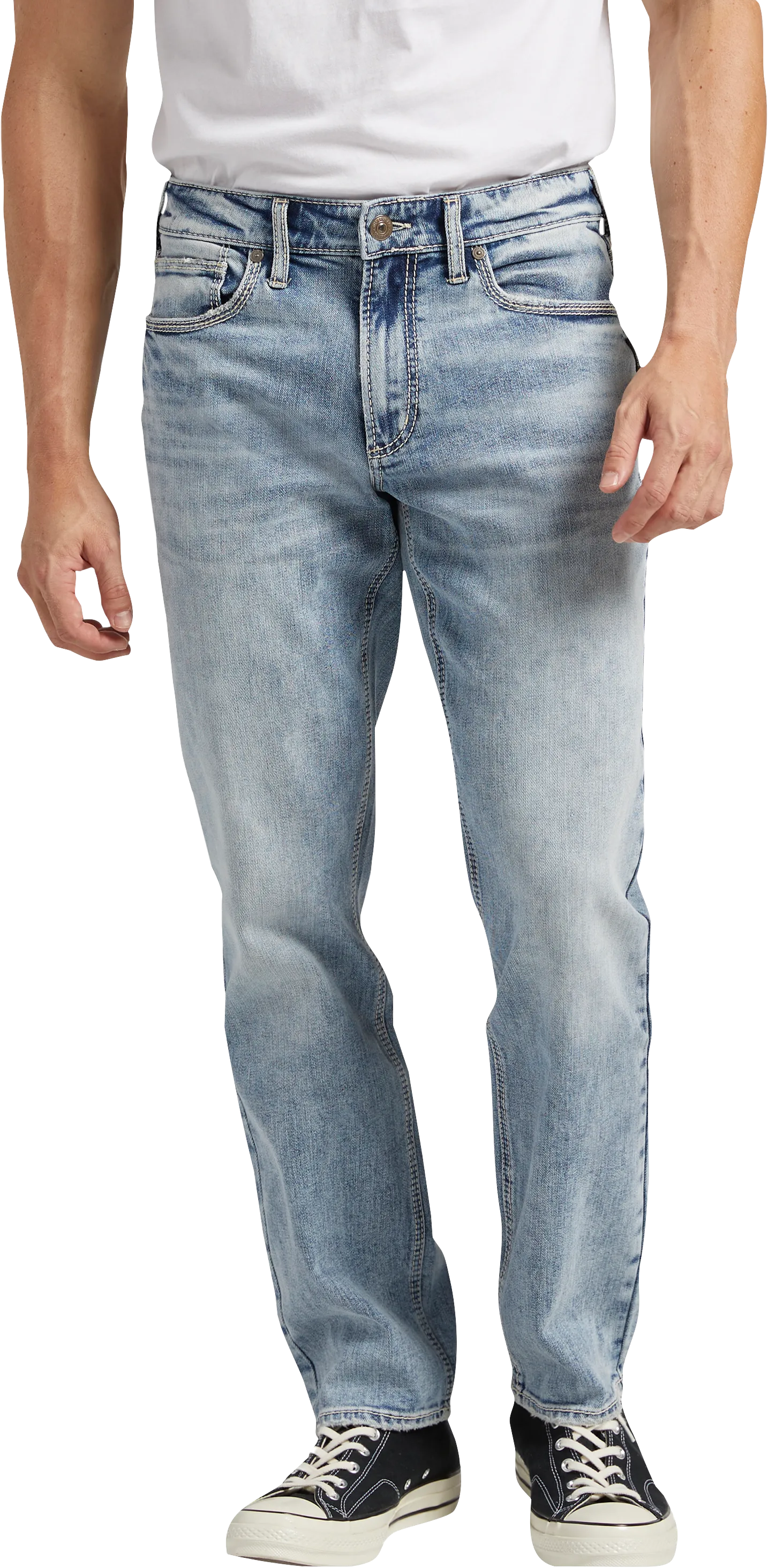 Eddie Athletic Fit Tapered Jeans