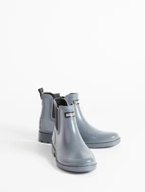 Equestrian-inspired ankle rain boot